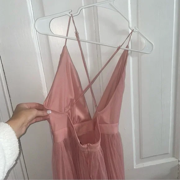 NWT Elegant Pink Evening Gown - Picture 4 of 5